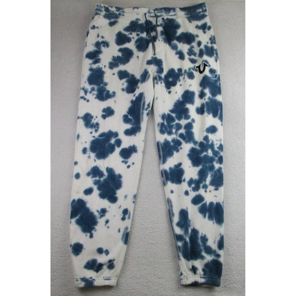 True Religion Jogger Pants Mens XL Sunset Tie Dye Sweatpants Lounge‎ Athletic